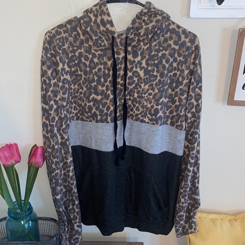 Cheetah Print Sweatshirt